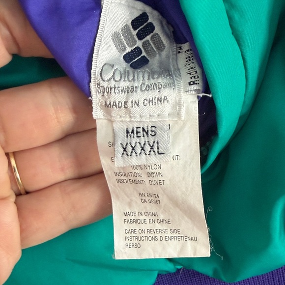Vintage Columbia Reversible Down Filled Puffer Jacket - Picture 4 of 5